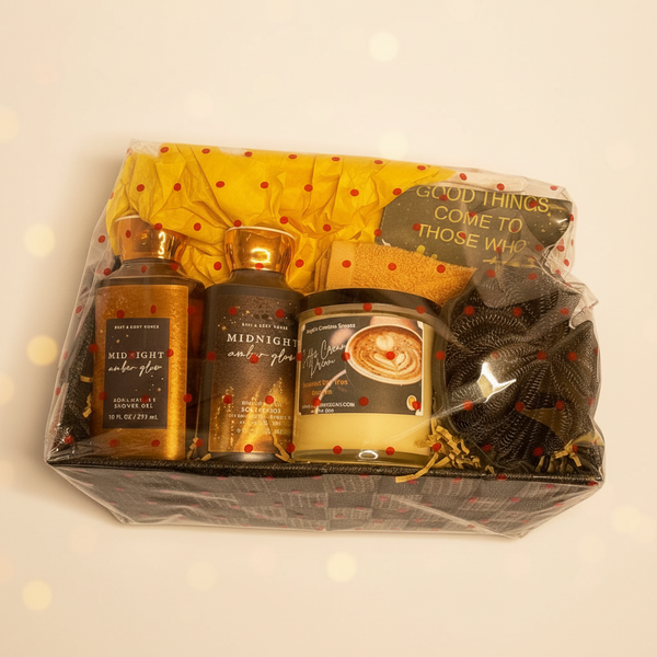 Midnight Amber Glow Self-Care Set