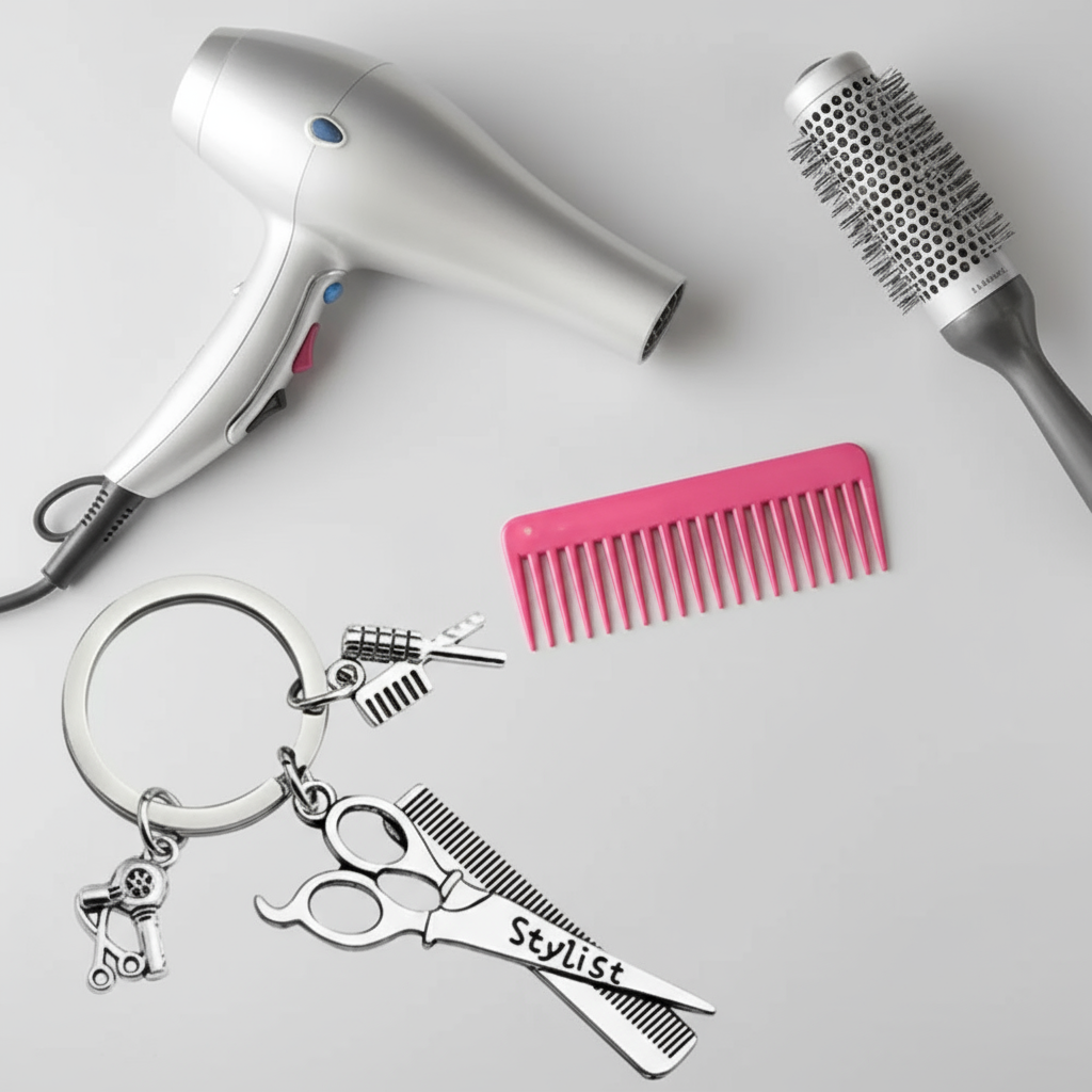 Barber & Stylist  Keychain  image 1