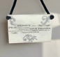 Mini Wood Sign
