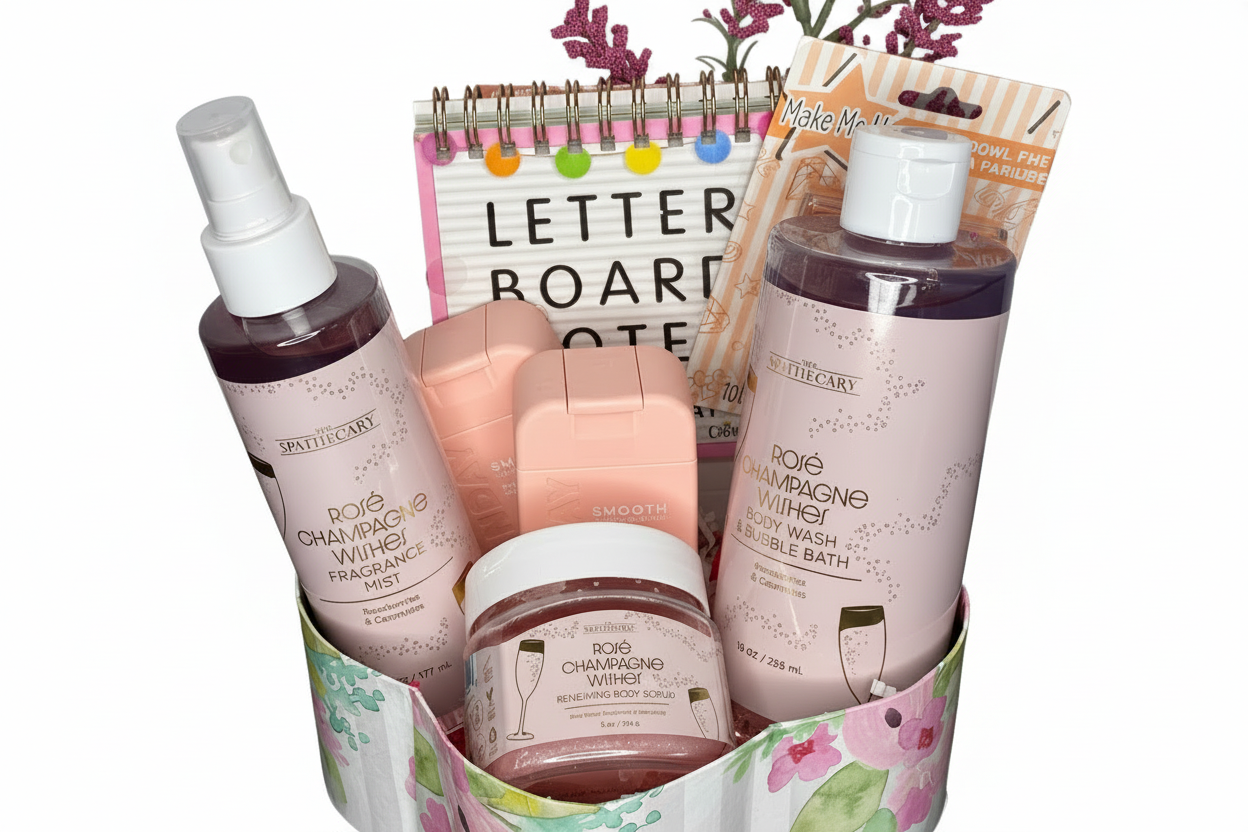 Champagne Glow-Up Gift Set