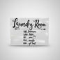 Laundry Room List Wall Decor