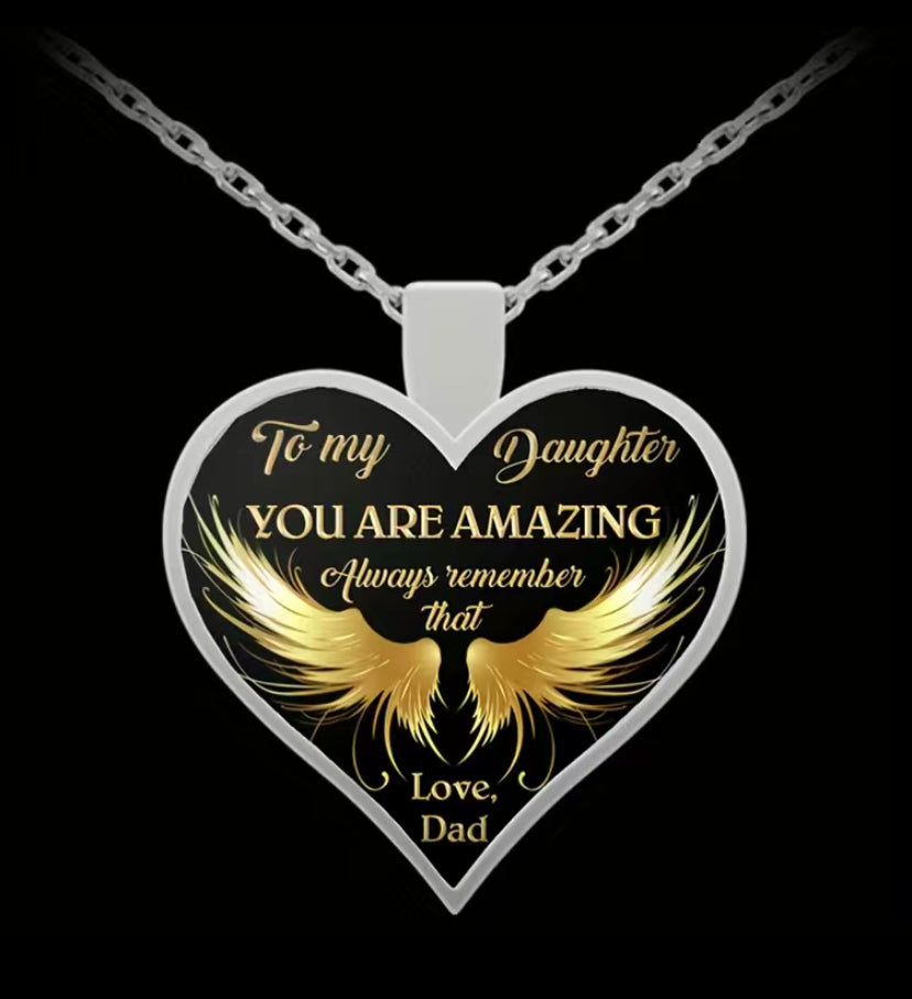 To My Daughter Necklace  image 1