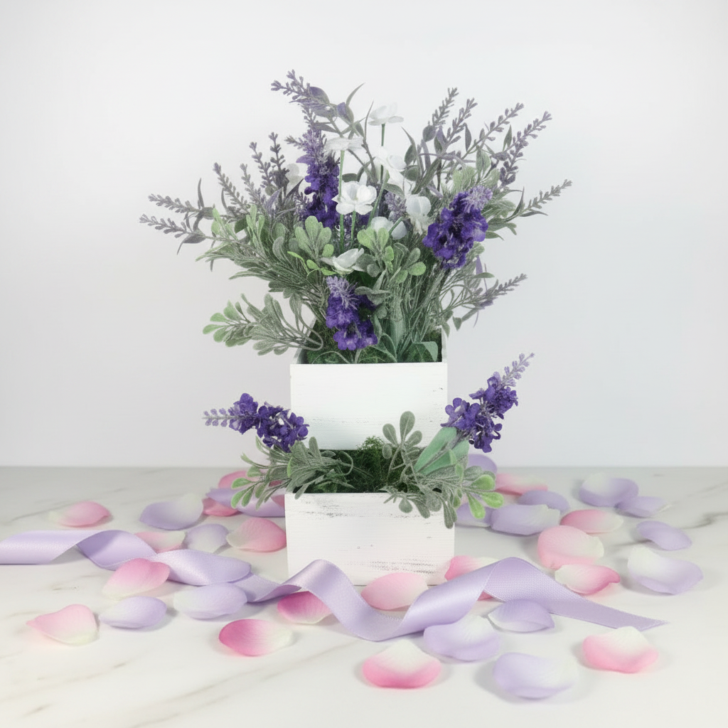 Welcome Purple Floral