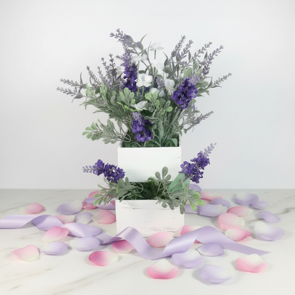 Welcome Purple Floral